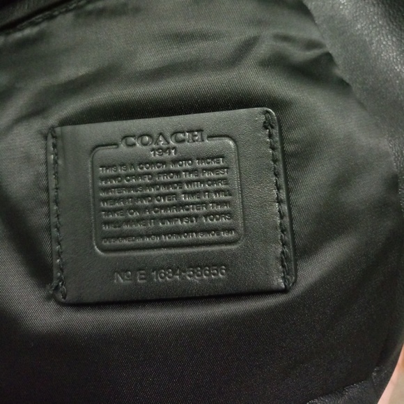 Coach moto leather jacket - Black - Size 2 - Picture 5 of 6